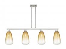 Innovations Lighting 716-4I-SN-G480-6AM - Brookhaven Almond - 4 Light - 48 inch - Brushed Satin Nickel - Cord hung - Island Light