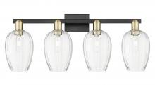 Innovations Lighting 716-4W-BAB-G457-6CL - Preston - 4 Light - 36 inch - Black Antique Brass - Bath Vanity Light