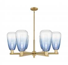 Innovations Lighting 716-6CR-BB-G480-6SB - Brookhaven Almond - 6 Light - 24 inch - Brushed Brass - Chandelier