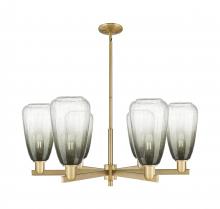 Innovations Lighting 716-6CR-BB-G480-6SL - Brookhaven Almond - 6 Light - 24 inch - Brushed Brass - Chandelier
