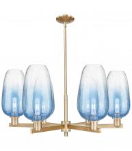 Innovations Lighting 716-6CR-CB-G484-7SB - Brookhaven Flute - 6 Light - 24 inch - Satin Nickel - Chandelier