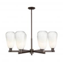 Innovations Lighting 716-6CR-OB-G480-6OP - Brookhaven Almond - 6 Light - 24 inch - Oil Rubbed Bronze - Chandelier