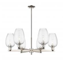 Innovations Lighting 716-6CR-PN-G457-6CL - Preston - 6 Light - 24 inch - Polished Nickel - Chandelier