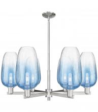 Innovations Lighting 716-6CR-SN-G484-7SB - Brookhaven Flute - 6 Light - 24 inch - Satin Nickel - Chandelier