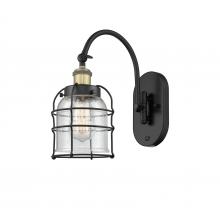 Innovations Lighting 918-1W-BAB-G54-CE - Bell Cage - 1 Light - 6 inch - Black Antique Brass - Adjustable Swing Arm