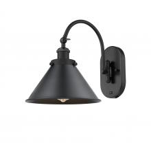 Innovations Lighting 918-1W-BK-M10-BK - Briarcliff - 1 Light - 10 inch - Matte Black - Adjustable Swing Arm