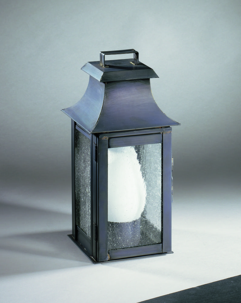 Pagoda Wall Dark Brass Medium Base Socket With Chimney Clear Glass