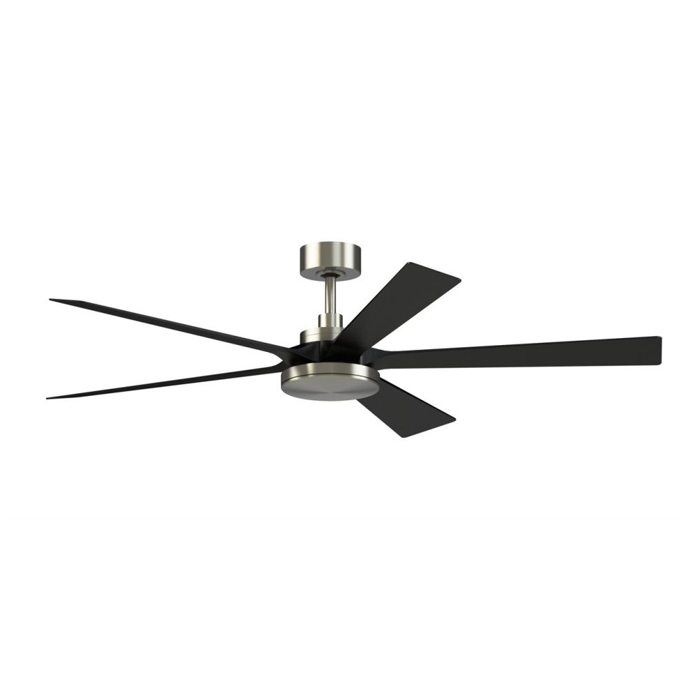 TorchAire 64 inch Indoor/Outdoor Ceiling Fan with LED CCT Select Light Kit - Brushed Nickel