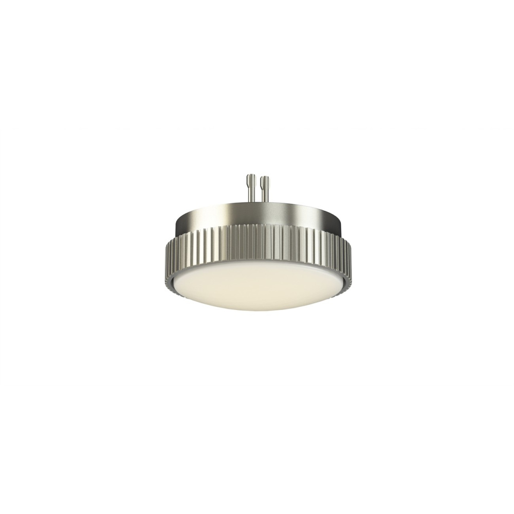 Kute Ceiling Fan Knurled Correlated Color Temperature (CCT) Select LED  Light Kit - Brushed Nickel